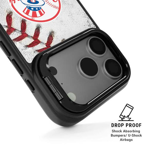 MLB New York Yankees Game Ball iPhone 17 Pro Max Kickstand Case