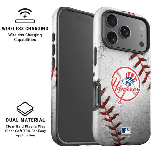MLB New York Yankees Game Ball iPhone 17 Pro Max Magsafe Impact Case