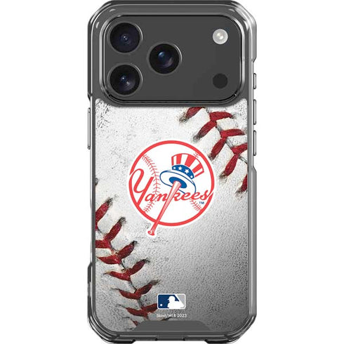 MLB New York Yankees Game Ball iPhone 18 Pro Clear Case