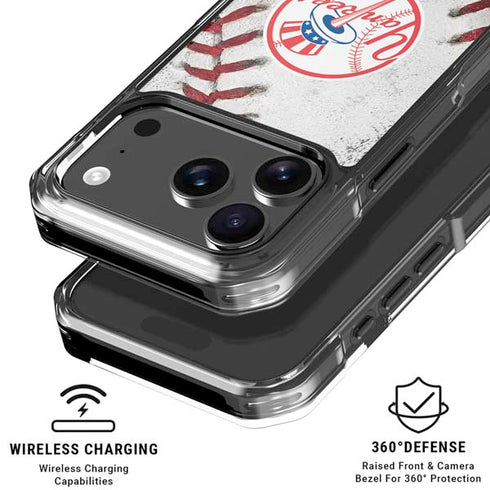 MLB New York Yankees Game Ball iPhone 18 Pro Clear Case