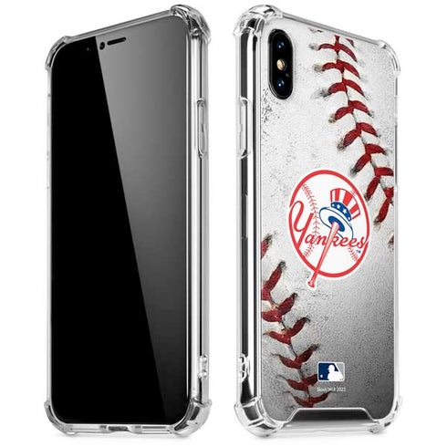 MLB New York Yankees Game Ball iPhone X/XS Clear Case