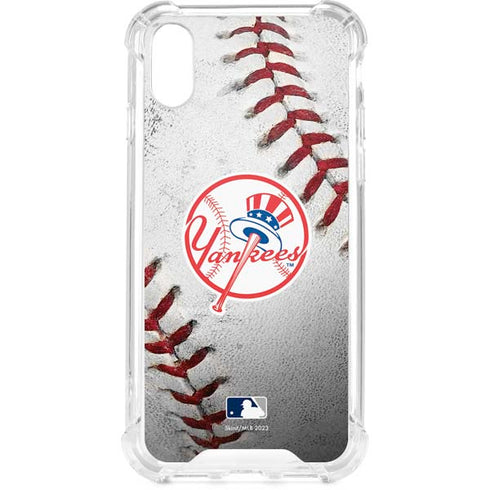 MLB New York Yankees Game Ball iPhone XS Clear Case