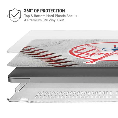 MLB New York Yankees Game Ball MacBook Pro 14in (2021-24) Case plus Skin