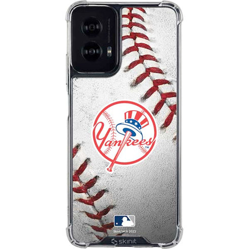 MLB New York Yankees Game Ball Moto G Power 5G (2024) Clear Case