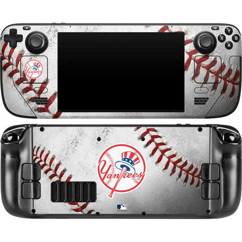 MLB New York Yankees Game Ball Steam Deck Handheld Gaming Computer OLED Skin