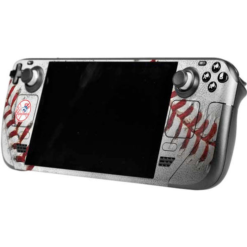 MLB New York Yankees Game Ball Steam Deck Handheld Gaming Computer OLED Skin