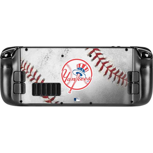 MLB New York Yankees Game Ball Steam Deck Handheld Gaming Computer OLED Skin
