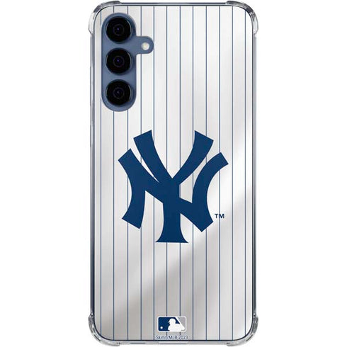 MLB New York Yankees Home Jersey Galaxy A35 5G Clear Case