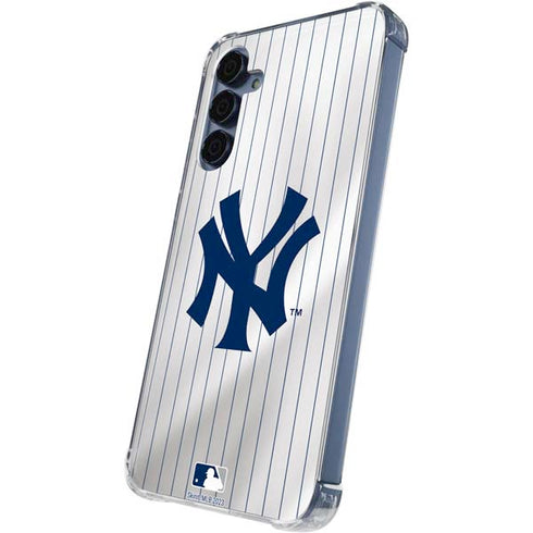 MLB New York Yankees Home Jersey Galaxy A35 5G Clear Case