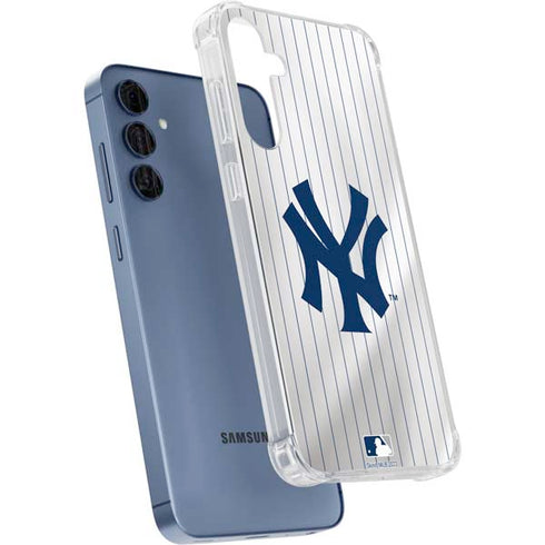MLB New York Yankees Home Jersey Galaxy A35 5G Clear Case