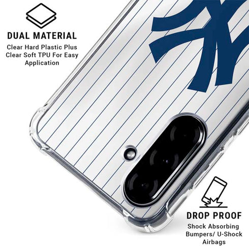 MLB New York Yankees Home Jersey Galaxy A36 5G Clear Case