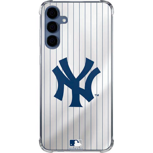 MLB New York Yankees Home Jersey Galaxy A55 5G Clear Case