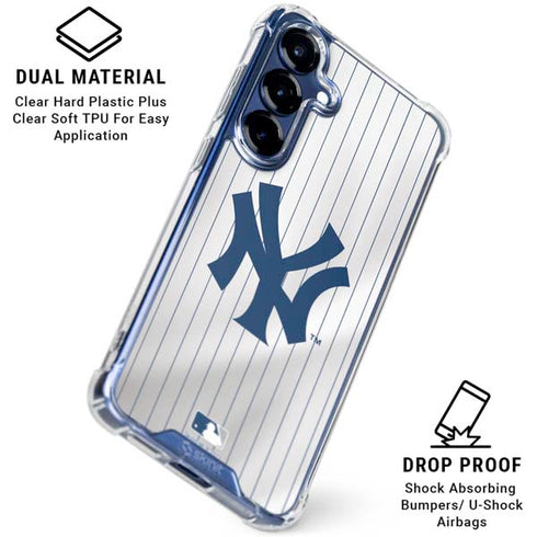 MLB New York Yankees Home Jersey Galaxy S25 FE Clear Case