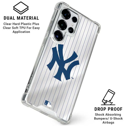 MLB New York Yankees Home Jersey Galaxy S25 Ultra Clear Case