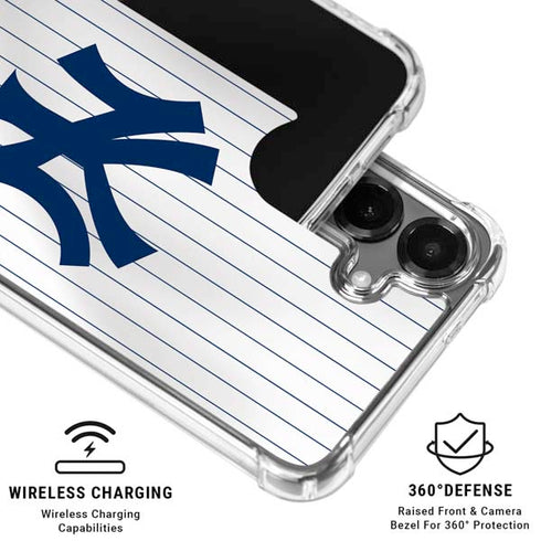 MLB New York Yankees Home Jersey Galaxy S26 Plus Clear Case
