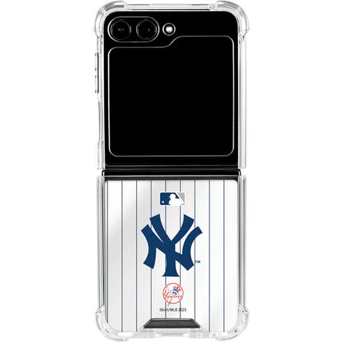 MLB New York Yankees Home Jersey Galaxy Z Flip6 Clear Case