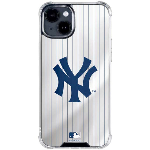 MLB New York Yankees Home Jersey iPhone 15 Clear Case