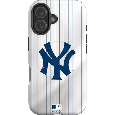 MLB New York Yankees Home Jersey iPhone 16 Magsafe Impact Case