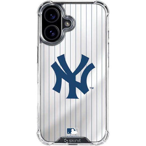 MLB New York Yankees Home Jersey iPhone 16 Plus Clear Case
