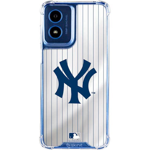 MLB New York Yankees Home Jersey Moto G 5G (2024) Clear Case
