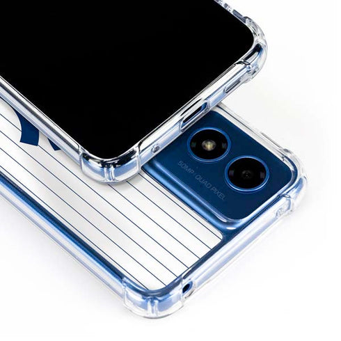 MLB New York Yankees Home Jersey Moto G 5G (2024) Clear Case