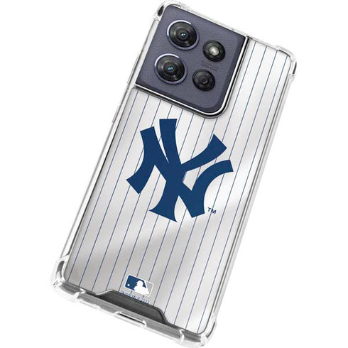 MLB New York Yankees Home Jersey Moto G Play 5G (2025) Clear Case