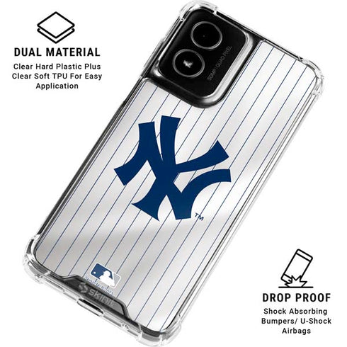 MLB New York Yankees Home Jersey Moto G Power 5G (2024) Clear Case