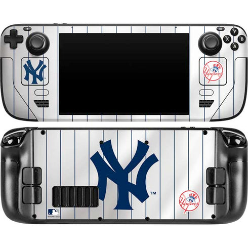 MLB New York Yankees Home Jersey Steam Deck Handheld Gaming Computer OLED Skin