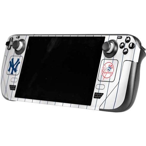 MLB New York Yankees Home Jersey Steam Deck Handheld Gaming Computer OLED Skin
