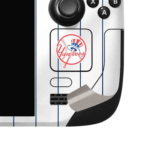 MLB New York Yankees Home Jersey Steam Deck Handheld Gaming Computer OLED Skin