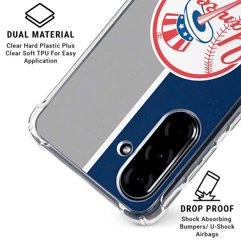 MLB New York Yankees Split Galaxy A36 5G Clear Case