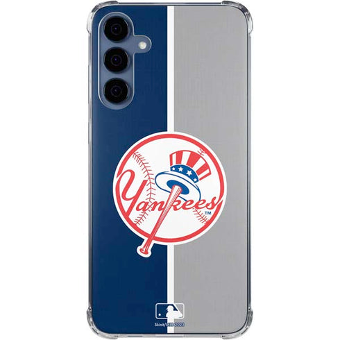 MLB New York Yankees Split Galaxy A55 5G Clear Case