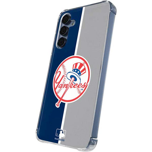 MLB New York Yankees Split Galaxy A55 5G Clear Case