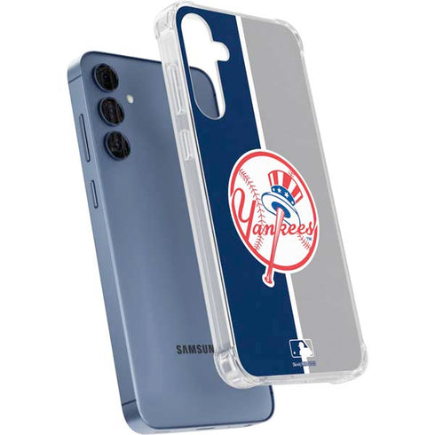 MLB New York Yankees Split Galaxy A55 5G Clear Case