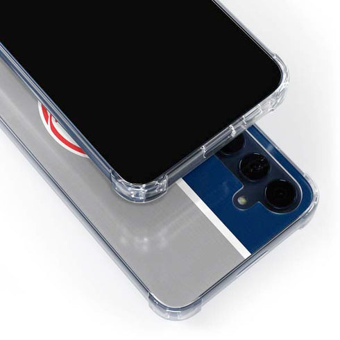 MLB New York Yankees Split Galaxy A55 5G Clear Case
