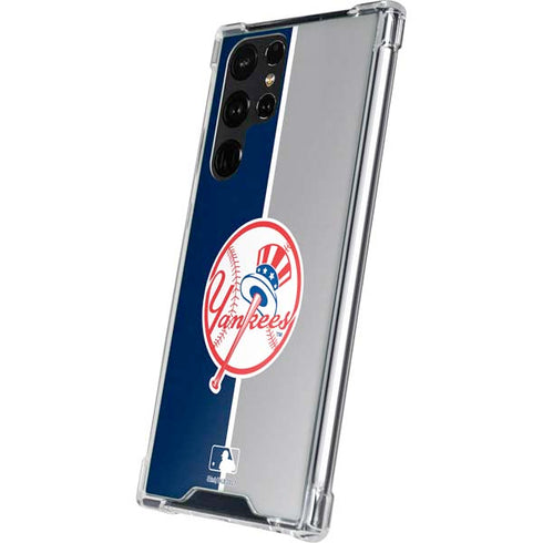 MLB New York Yankees Split Galaxy S23 Ultra Clear Case