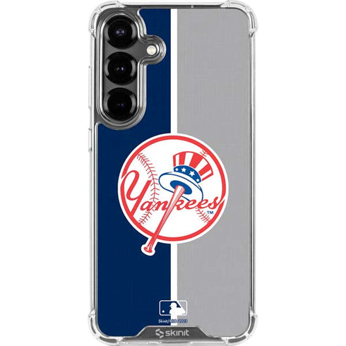 MLB New York Yankees Split Galaxy S26 Clear Case