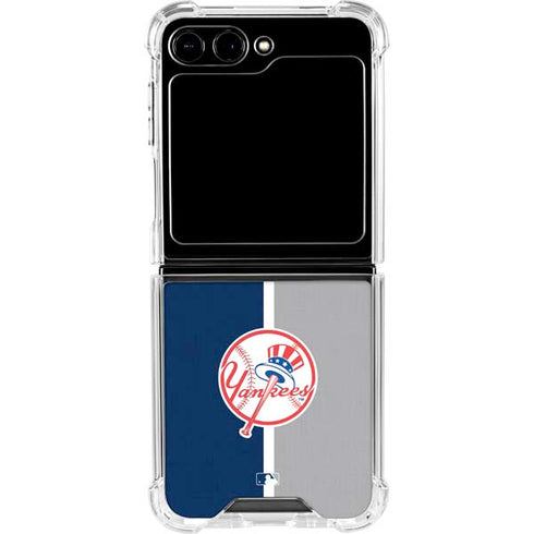 MLB New York Yankees Split Galaxy Z Flip6 Clear Case