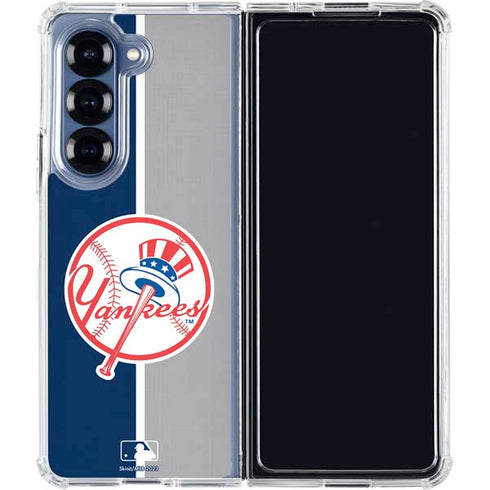 MLB New York Yankees Split Galaxy Z Fold7 Clear Case