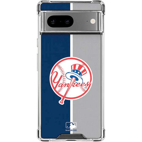 MLB New York Yankees Split Google Pixel 8a Clear Case