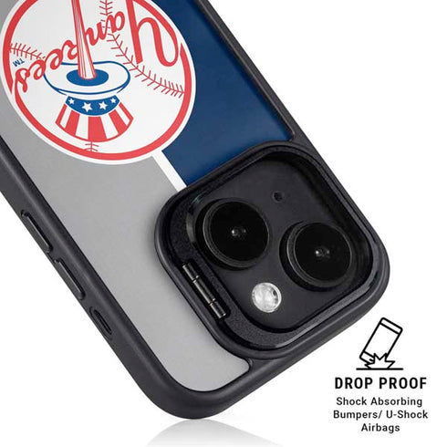 MLB New York Yankees Split iPhone 15 Plus Kickstand Case