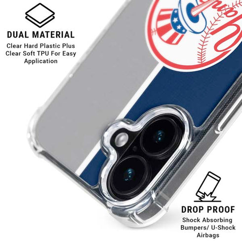 MLB New York Yankees Split iPhone 16 MagSafe Case