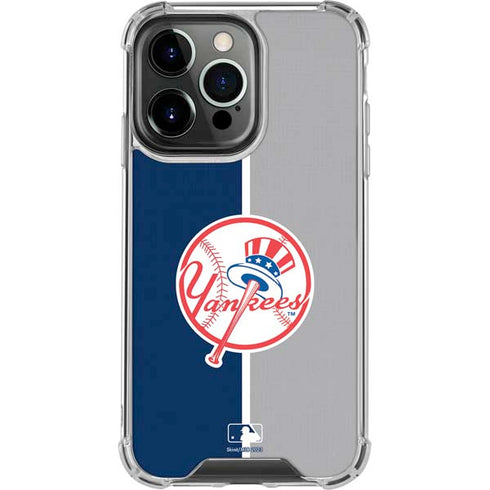 MLB New York Yankees Split iPhone 16 Pro Clear Case