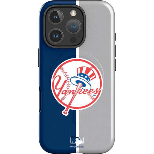 MLB New York Yankees Split iPhone 16 Pro Magsafe Impact Case