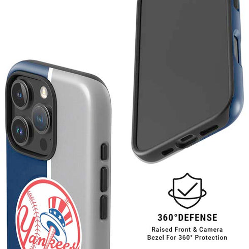 MLB New York Yankees Split iPhone 16 Pro Max Magsafe Impact Case