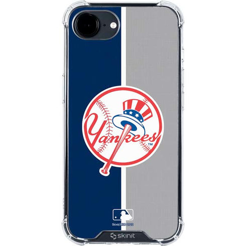MLB New York Yankees Split iPhone 16e Clear Case
