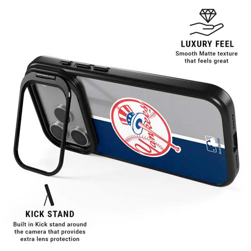 MLB New York Yankees Split iPhone 17 Pro Max Kickstand Case