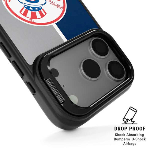 MLB New York Yankees Split iPhone 17 Pro Max Kickstand Case