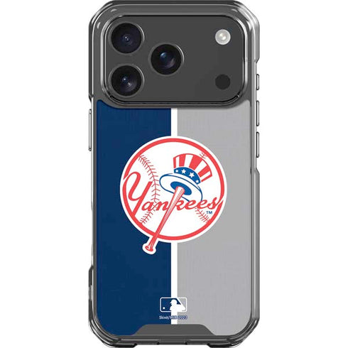 MLB New York Yankees Split iPhone 18 Pro Clear Case