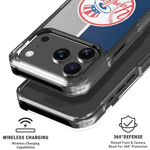 MLB New York Yankees Split iPhone 18 Pro Clear Case